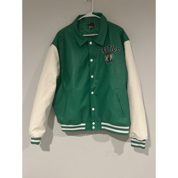 Ultra Game Other - BOSTON CELTICS🍀 ULTRA GAME LEATHER JACKET SIZE XL